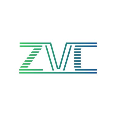 Modern ZVC Logo Tasarımı. ZVC Minimalist, Profesyonel ve İş Kimliği için Çok Yönlü Markalaştırma Simgesi
