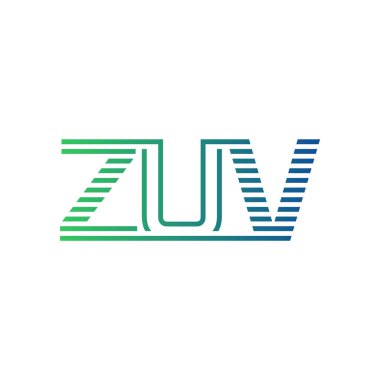 Modern ZUV Logo Tasarımı. ZUV Minimalist, Profesyonel ve İşletme Kimliği İçin Çok Yönlü Markalaştırma Simgesi