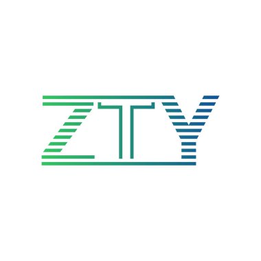 Modern ZTY Logo Tasarımı. ZTY Minimalist, Profesyonel ve İş Kimliği için Çok Yönlü Markalaştırma Simgesi