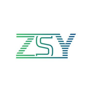 Modern ZSY Logo Tasarımı. ZSY Minimalist, Profesyonel ve Çok Yönlü İşletme Kimliği Simgesi