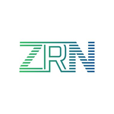Modern ZRN Logo Tasarımı. İş Kimliği için ZRN Minimalist, Profesyonel ve Çok Yönlü Markalaştırma Simgesi