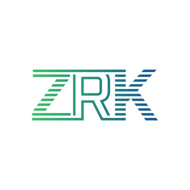 Modern ZRK Logo Tasarımı. İş Kimliği için ZRK Minimalist, Profesyonel ve Çok Yönlü Markalaştırma Simgesi