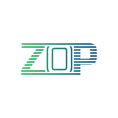 Modern ZOP Logo Tasarımı. ZOP Mektubu İş Kimliği Minimalist, Profesyonel ve Çok Yönlü Markalaştırma Simgesi