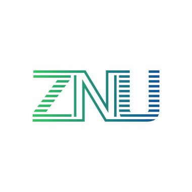 Modern ZNU Logo Tasarımı. ZNU Minimalist, Profesyonel ve Çok Yönlü İşletme Kimliği Simgesi