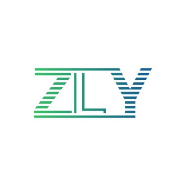 Modern ZLY Logo Tasarımı. ZLY Harfi Minimalist, Profesyonel ve İş Kimliği için Çok Yönlü Markalaştırma Simgesi