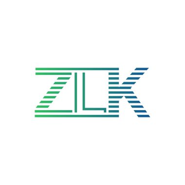 Modern ZLK Logo Tasarımı. İş Kimliği için ZLK Minimalist, Profesyonel ve Çok Yönlü Markalaştırma Simgesi