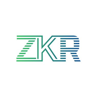 Modern ZKR Logo Tasarımı. ZKR Minimalist, Profesyonel ve İşletme Kimliği İçin Çok Yönlü Markalaştırma Simgesi