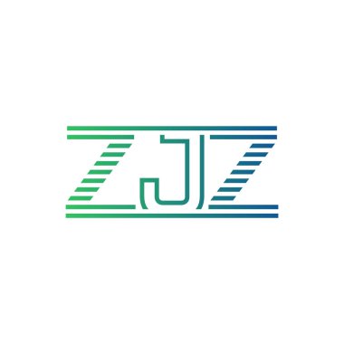 Modern ZJZ Logo Tasarımı. İş Kimliği için ZJZ Minimalist, Profesyonel ve Çok Yönlü Markalaştırma Simgesi