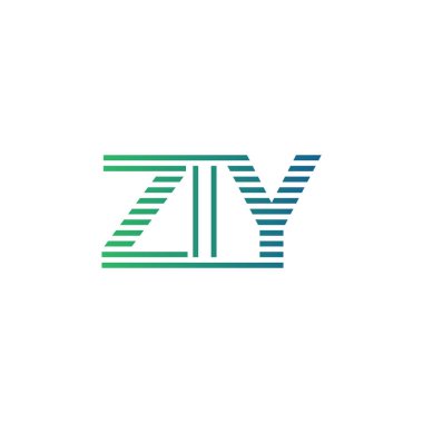 Modern ZIY Logo Tasarımı. İş Kimliği için ZIY Minimalist, Profesyonel ve Çok Yönlü Markalaştırma Simgesi