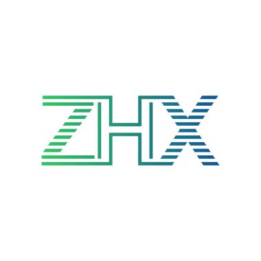 Modern ZHX Logo Tasarımı. İş Kimliği için ZHX Minimalist, Profesyonel ve Çok Yönlü Markalaştırma Simgesi