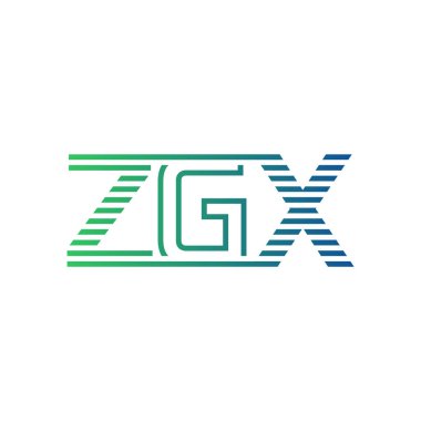 Modern ZGX Logo Tasarımı. İş Kimliği için ZGX Minimalist, Profesyonel ve Çok Yönlü Markalaştırma Simgesi