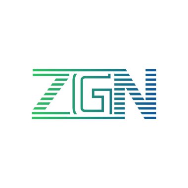 Modern ZGN Logo Tasarımı. ZGN Minimalist, Profesyonel ve Çok Yönlü İşletme Kimliği Simgesi