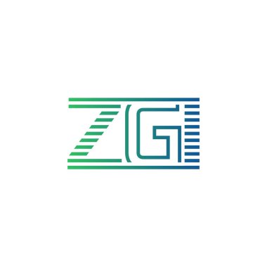Modern ZGI Logo Tasarımı. ZGI Harfi Minimalist, Profesyonel ve İşletme Kimliği İçin Çok Yönlü Markalaşma Simgesi