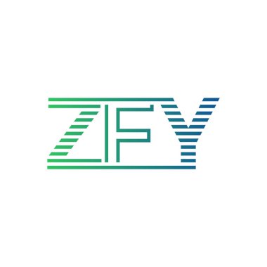 Modern ZFY Logo Tasarımı. ZFY Minimalist, Profesyonel ve Çok Yönlü İşletme Kimliği Simgesi