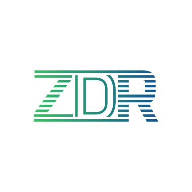 Modern ZDR Logo Tasarımı. ZDR Harfi İş Kimliği Minimalist, Profesyonel ve Çok Yönlü Markalaştırma Simgesi