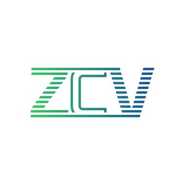 Modern ZCV Logo Tasarımı. İş Kimliği için ZCV Minimalist, Profesyonel ve Çok Yönlü Markalaştırma Simgesi