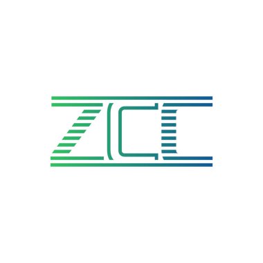 Modern ZCC Logo Tasarımı. İş Kimliği için ZCC Minimalist, Profesyonel ve Çok Yönlü Markalaştırma Simgesi