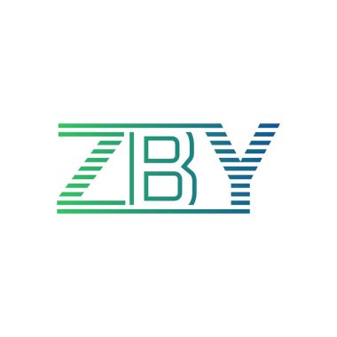 Modern ZBY Logo Tasarımı. ZBY Minimalist, Profesyonel ve Çok Yönlü İşletme Kimliği Simgesi