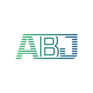 Modern ABJ Logo Tasarımı. ABJ Harfi Minimalist, Profesyonel ve İş Kimliği için Çok Yönlü Markalaştırma Simgesi