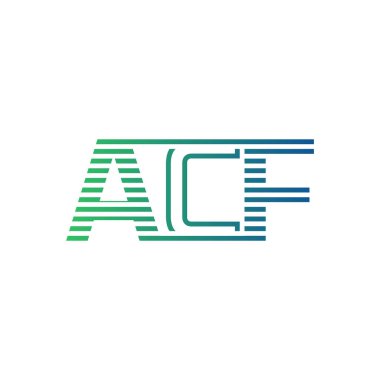 Modern ACF Logo Tasarımı. ACF Minimalist, Profesyonel ve İş Kimliği için Çok Yönlü Markalaştırma Simgesi