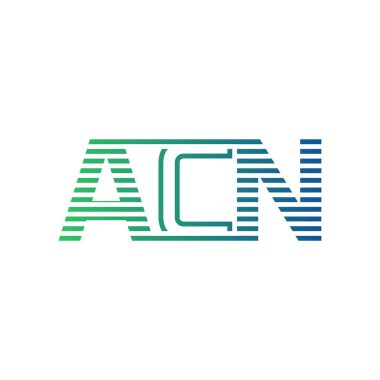 Modern ACN Logo Tasarımı. ACN Minimalist, Profesyonel ve İş Kimliği için Çok Yönlü Markalaştırma Simgesi