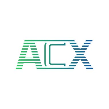 Modern ACX Logo Tasarımı. ACX Minimalist, Profesyonel ve İş Kimliği için Çok Yönlü Markalaştırma Simgesi