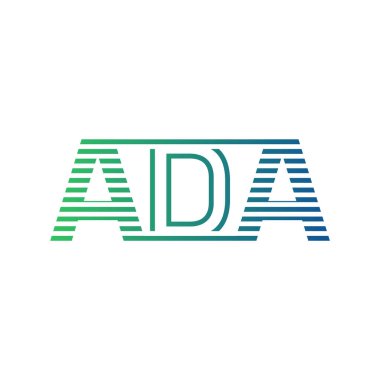 Modern ADA Logo Tasarımı. Harf ADA İş Kimliği Minimalist, Profesyonel ve Çok Yönlü Markalaştırma Simgesi