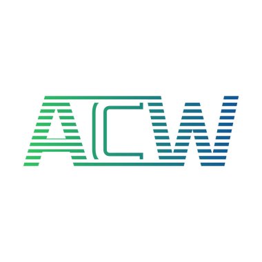 Modern ACW Logo Tasarımı. ACW Minimalist, Profesyonel ve İş Kimliği için Çok Yönlü Markalaştırma Simgesi