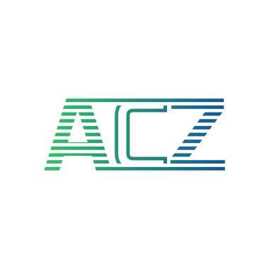 Modern ACZ Logo Tasarımı. ACZ Minimalist, Profesyonel ve İş Kimliği için Çok Yönlü Markalaştırma Simgesi