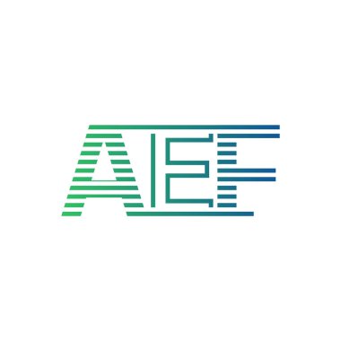 Modern AEF Logo Tasarımı. İş Kimliği için AEF Minimalist, Profesyonel ve Çok Yönlü Markalaştırma Simgesi