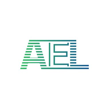 Modern AEL Logo Tasarımı. Harf AEL Minimalist, Profesyonel ve İş Kimliği için Çok Yönlü Markalaştırma Simgesi