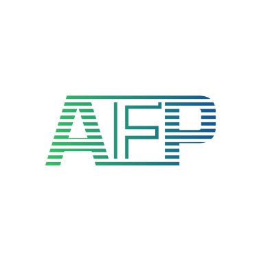 Modern AFP Logo Tasarımı. AFP 'nin Minimalist, Profesyonel ve Çok Yönlü İşletme Kimliği Simgesi Mektubu
