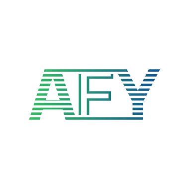 Modern AFY Logo Tasarımı. AFY Minimalist, Profesyonel ve İş Kimliği için Çok Yönlü Markalaştırma Simgesi