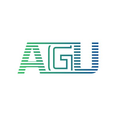 Modern AGU Logo Tasarımı. AGU Minimalist, Profesyonel ve Çok Yönlü İşletme Kimliği Simgesi