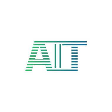 Modern AIT Logo Tasarımı. AIT Minimalist, Profesyonel ve İş Kimliği için Çok Yönlü Markalaştırma Simgesi
