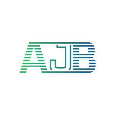 Modern AJB Logo Tasarımı. AJB Minimalist, Profesyonel ve Çok Yönlü İşletme Kimliği Simgesi