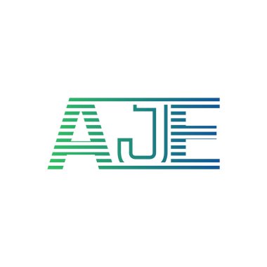 Modern AJE Logo Tasarımı. İş Kimliği için AJE Minimalist, Profesyonel ve Çok Yönlü Markalaştırma Simgesi