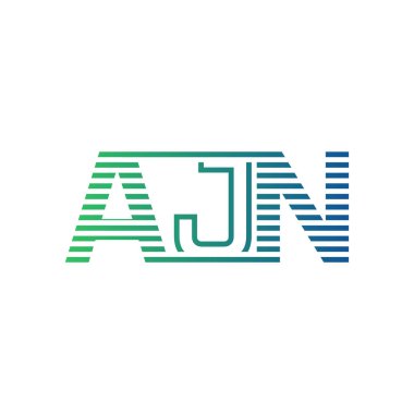 Modern AJN Logo Tasarımı. İş Kimliği için AJN Minimalist, Profesyonel ve Çok Yönlü Markalaştırma Simgesi