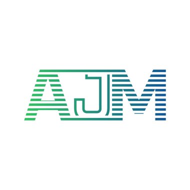 Modern AJM Logo Tasarımı. AJM Minimalist, Profesyonel ve Çok Yönlü İşletme Kimliği Simgesi