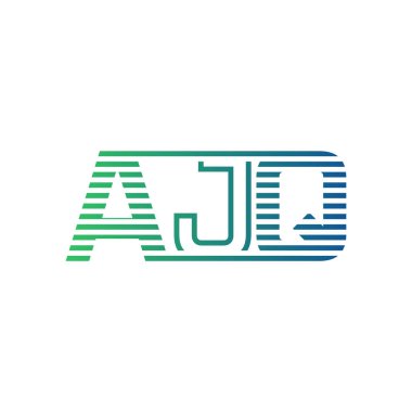 Modern AJQ Logo Tasarımı. İş Kimliği için AJQ Minimalist, Profesyonel ve Çok Yönlü Markalaştırma Simgesi