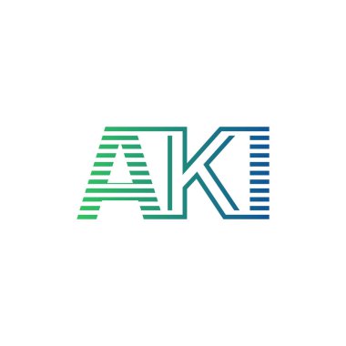 Modern AKI Logo Tasarımı. AKI Minimalist, Profesyonel ve İş Kimliği için Çok Yönlü Markalaştırma Simgesi
