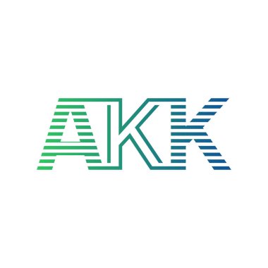Modern AKK Logo Tasarımı. AKK Minimalist, Profesyonel ve İş Kimliği için Çok Yönlü Markalaştırma Simgesi