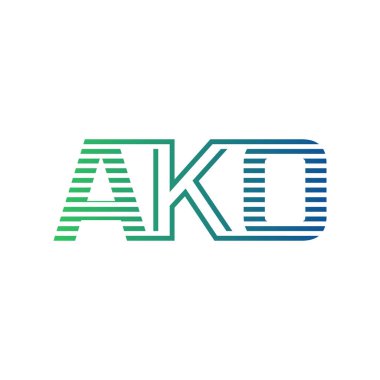 Modern AKO Logo Tasarımı. AKO Minimalist, Profesyonel ve İş Kimliği için Çok Yönlü Markalaştırma Simgesi
