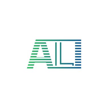Modern ALI Logo Tasarımı. ALI Minimalist, Profesyonel ve İş Kimliği için Çok Yönlü Markalaştırma Simgesi