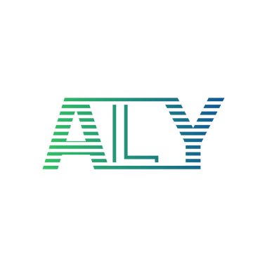 Modern ALY Logo Tasarımı. ALY Minimalist, Profesyonel ve İş Kimliği için Çok Yönlü Markalaştırma Simgesi