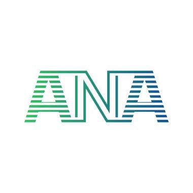 Modern ANA Logo Tasarımı. ANA Minimalist, Profesyonel ve İşletme Kimliği İçin Çok Yönlü Markalaştırma Simgesi