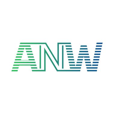 Modern ANW Logo Tasarımı. ANW Minimalist, Profesyonel ve İşletme Kimliği İçin Çok Yönlü Markalaştırma Simgesi