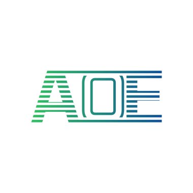 Modern AOE Logo Tasarımı. İşletme Kimliği İçin AOE Minimalist, Profesyonel ve Çok Yönlü Markalaştırma Simgesi