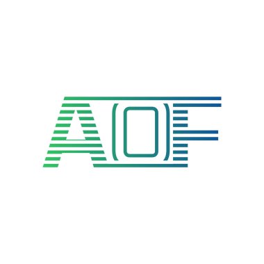 Modern AOF Logo Tasarımı. İş Kimliği İçin Minimalist, Profesyonel ve Çok Yönlü Markalaştırma Simgesi