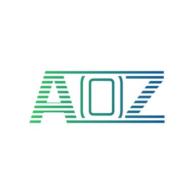 Modern AOZ Logo Tasarımı. İş Kimliği için AOZ Minimalist, Profesyonel ve Çok Yönlü Markalaştırma Simgesi